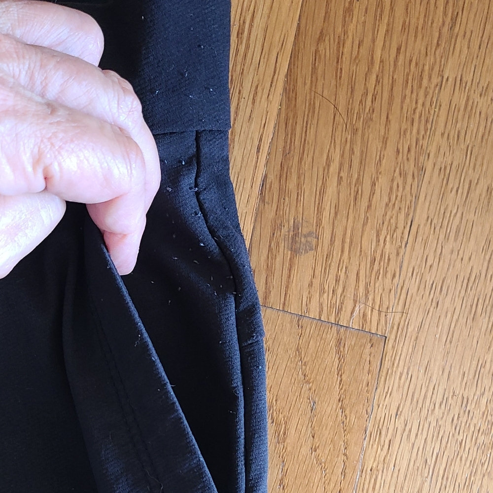 Athleta Stellar Commuter Pants Sz 0P Black Zip Pockets - Picture 9 of 11